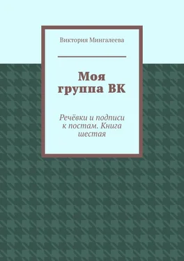 Виктория Мингалеева Моя группа ВК. Речёвки и подписи к постам. Книга шестая обложка книги