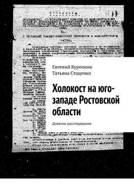 Евгений Курочкин Холокост на юго-западе Ростовской области. Дневник расследования обложка книги