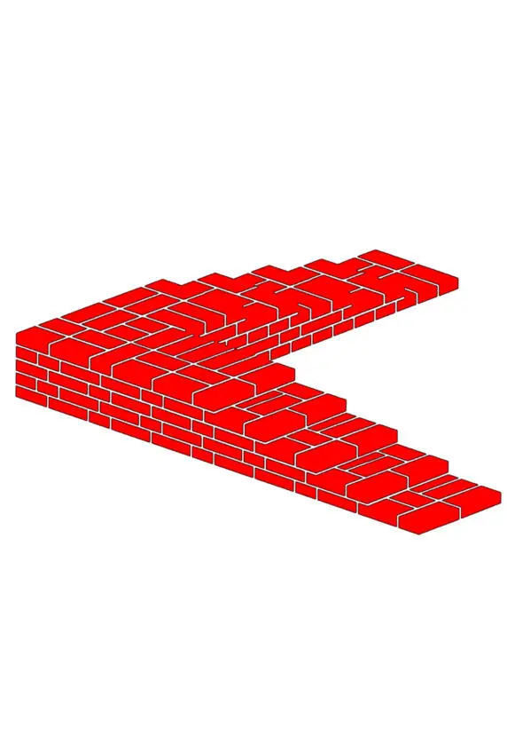 Fig15 Monk bond Fig16 The order of laying bricks in the corner of the - фото 15