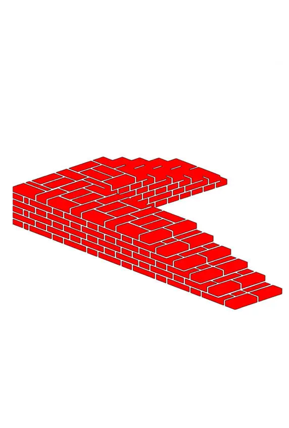 Fig2 Flemish bond Fig3 The order of laying bricks in the corner of the - фото 2