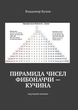 Владимир Кучин Пирамида чисел Фибоначчи – Кучина. Научный комикс обложка книги