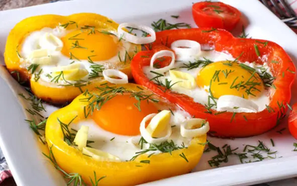 Drive an egg into each ring add salt and pepper and reduce the heat to fry - фото 26
