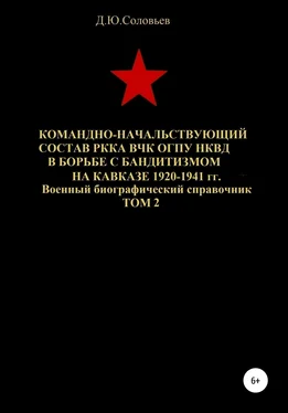 Денис Соловьев Командно-начальствующий состав РККА, ВЧК, ОГПУ, НКВД в борьбе с бандитизмом на Кавказе в 1920-1941 гг. Том 2 обложка книги