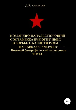 Денис Соловьев Командно-начальствующий состав РККА, ВЧК, ОГПУ, НКВД в борьбе с бандитизмом на Кавказе в 1920-1941 гг. Том 4 обложка книги