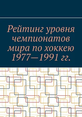 Эмиль Марков Рейтинг уровня чемпионатов мира по хоккею 1977—1991 гг. обложка книги