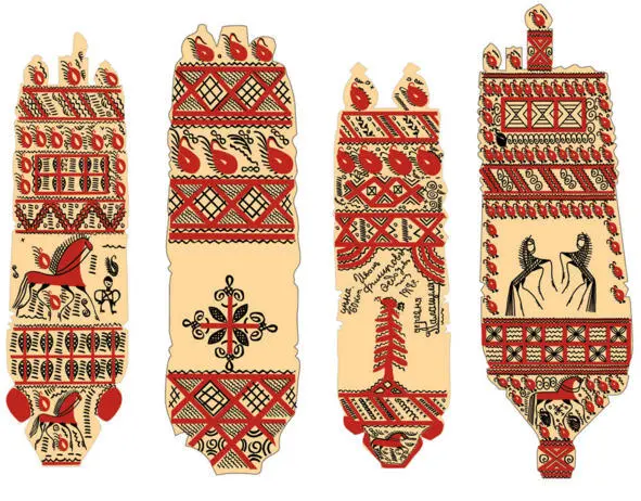 Рис 25 Зарисовка фрагментов детских прялок Моя прялочка широка За ней - фото 26