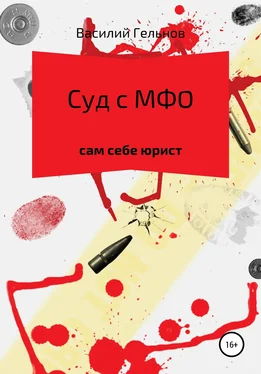 Василий Гельнов Суд с МФО обложка книги