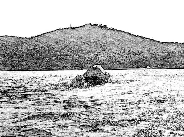 Шаманкамень оказался несколькими покатыми вершинами подводной скалы Над водой - фото 20
