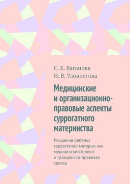 Н. Уловистова Медицинские и организационно-правовые аспекты суррогатного материнства. Рождение ребёнка суррогатной матерью как медицинский проект и гражданско-правовая сделка обложка книги