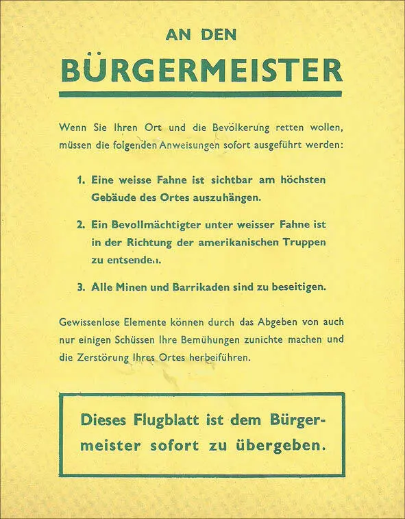 Bereits 1944 hatten die Alliierten während des Vormarsches Kategorien für - фото 3