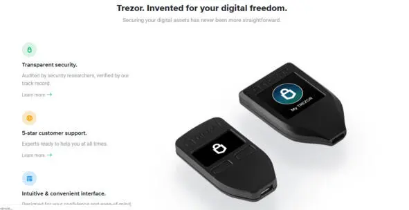 Надежный аппаратный кошелек Есть две модели Trezor Oneвполне подойдет для - фото 34