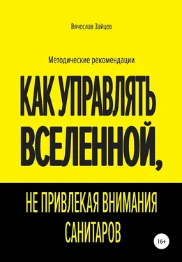 Вячеслав Зайцев Как управлять Вселенной, не привлекая внимания санитаров обложка книги