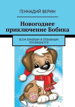 Геннадий Верин Новогоднее приключение Бобика. Всем храбрым и отважным посвящается обложка книги