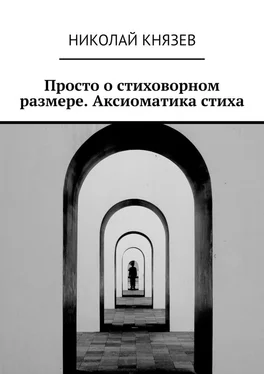 Николай Князев Просто о стиховорном размере. Аксиоматика стиха обложка книги