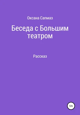 Оксана Сапмаз Беседа с Большим театром обложка книги