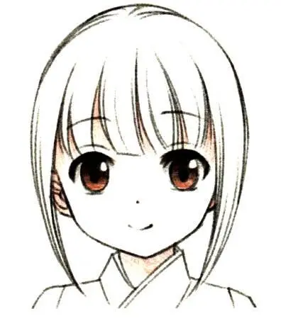 Use a deep fleshcolored pencil to draw the skin color of the girl and use - фото 26