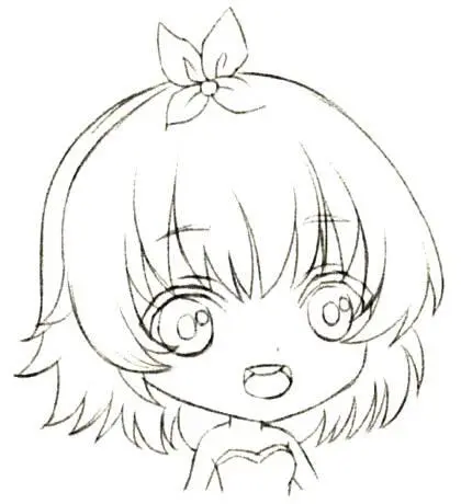 Draw the girls hair style and body Use brown pencils to draw the colors of - фото 42
