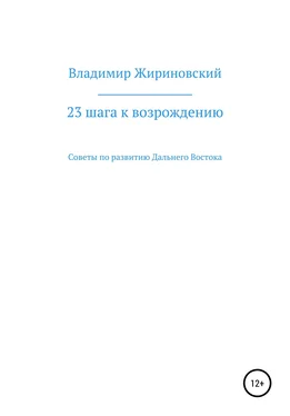 Владимир Жириновский 23 шага к возрождению. Советы по развитию Дальнего Востока обложка книги