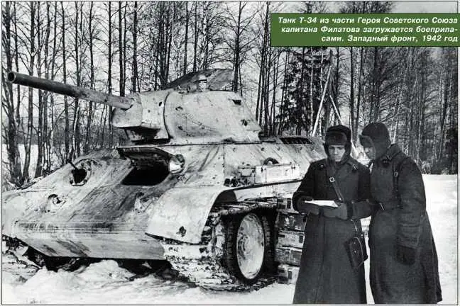 Танк Т34 из части Героя Советского Союза капитана Филатова загружается - фото 168