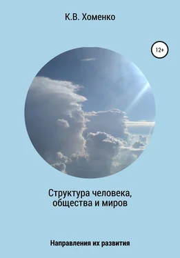 Константин Хоменко Структура человека, общества и миров. Направления их развития обложка книги