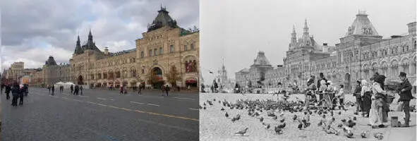 5 Красная площадь ретроспектива 6 Вид на Спасские ворота Кремля - фото 70