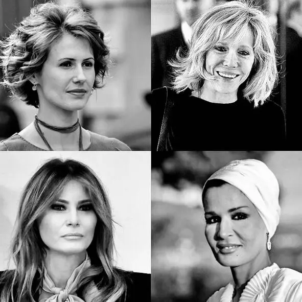 Рис 17 Асма Асад Брижит Макрон Мелания Трамп Моза альМиснед Кстати - фото 20