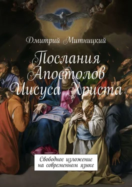 Дмитрий Митницкий Послания Апостолов Иисуса Христа. Свободное изложение на современном языке обложка книги