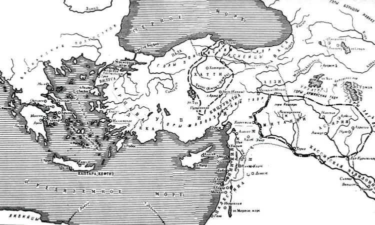 Страна Арцава Арса на карте Малой Азии II тыс до н э Взято История - фото 2