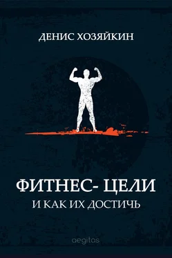 Денис Хозяйкин Фитнес-цели и как их достичь обложка книги