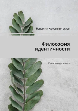 Наталия Архангельская Философия идентичности. Единство делимого обложка книги