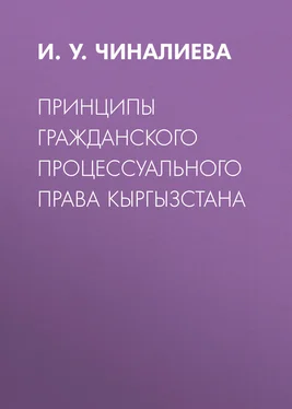 Ирина Чиналиева Принципы гражданского процессуального права Кыргызстана обложка книги