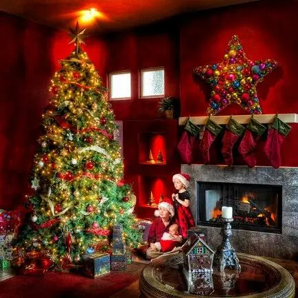 AUTOUR DE LARBRE DE NOËL Un Noël moderne Commençons notre tour - фото 7