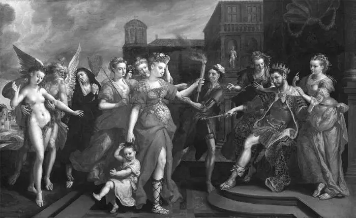 Мартин де Вос Клевета Апеллеса 1594 дерево масло Другой итальянский - фото 21