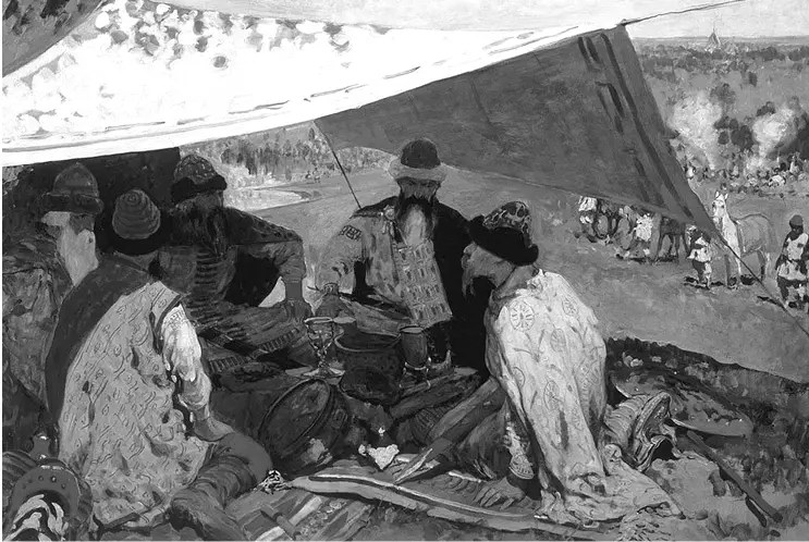 Съезд князей в Уветичах Художник СВ Иванов 1910 г В Киеве были разграблены - фото 14