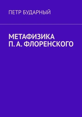 Петр Бударный Метафизика П. А. Флоренского обложка книги