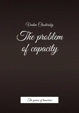 Vadim Cheshirsky The problem of capacity. The genius of tomorrow обложка книги