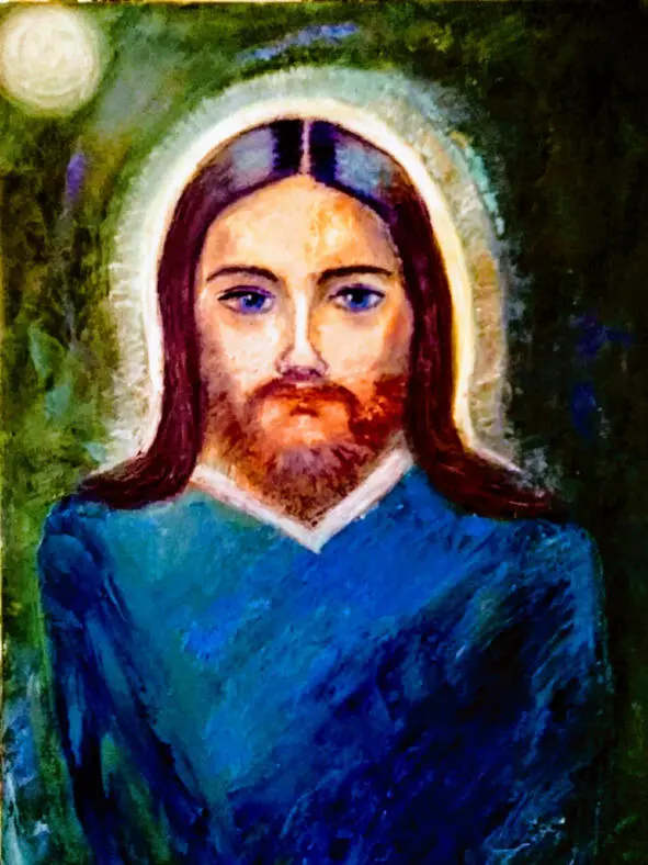 Иисус Христос в Гефсиманском саду Холст автора Масло 2020год Коснулось - фото 1