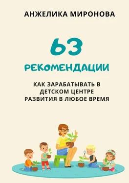 Анжелика Миронова 63 рекомендации как зарабатывать в детском центре развития в любое время обложка книги