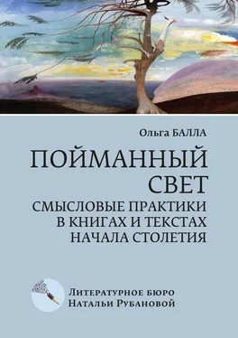 Ольга Балла Пойманный свет. Смысловые практики в книгах и текстах начала столетия обложка книги