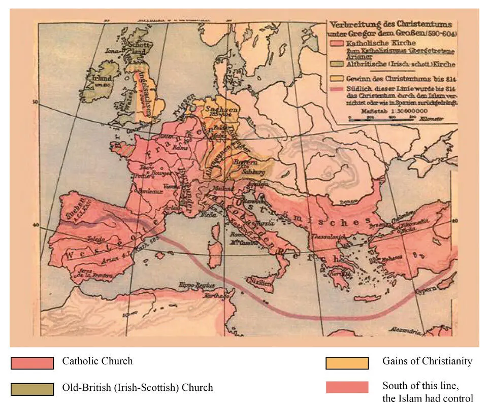 Population in Central Europe around 900 AD fig 13 Charlemagne - фото 28