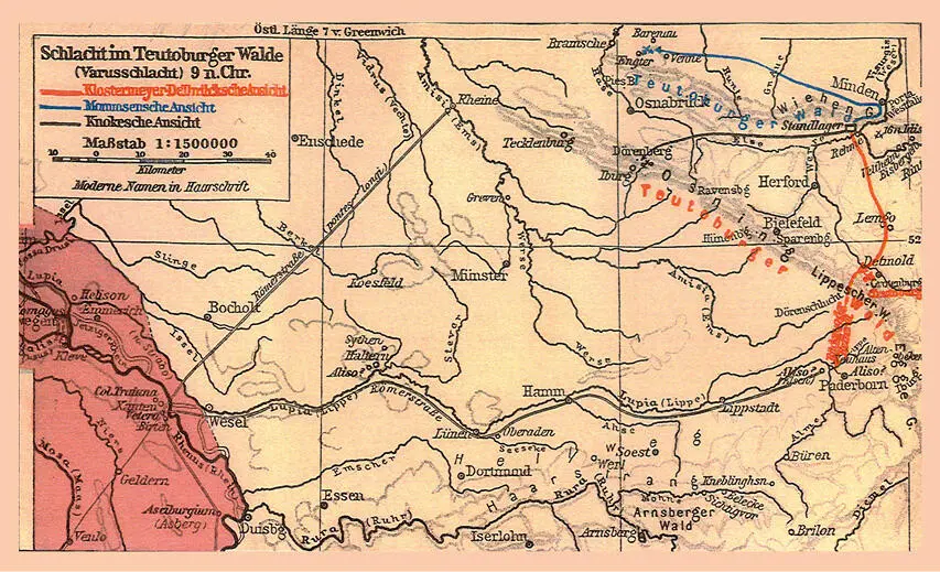 Romes struggle with the Germanic tribes The defeat took place in a - фото 19