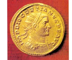 Oneofakind gold medallion for Diocletian from the first years of the Trier - фото 2