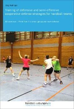 Jörg Madinger Training of defensive and semi-offensive cooperative defense strategies for handball teams обложка книги