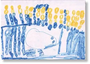 Figure 27Excessive use of blue The following example was made by a 4½ - фото 39
