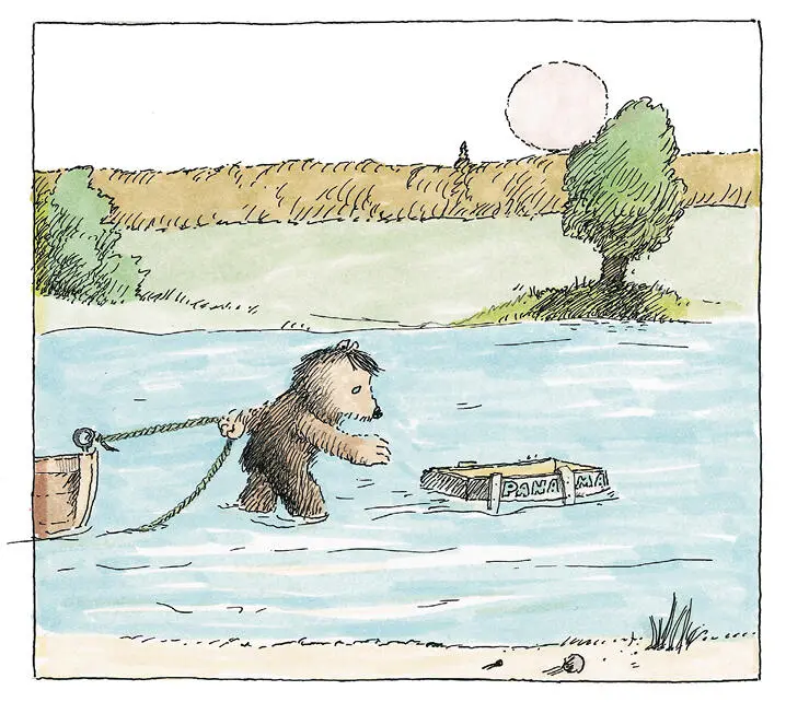 a crate came floating down the river Little Bear fished it out of the water - фото 8