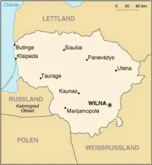 und Karte aus Wikipedia Die Hauptstadt Vilnius Wilna Vor dem Abendessen - фото 3