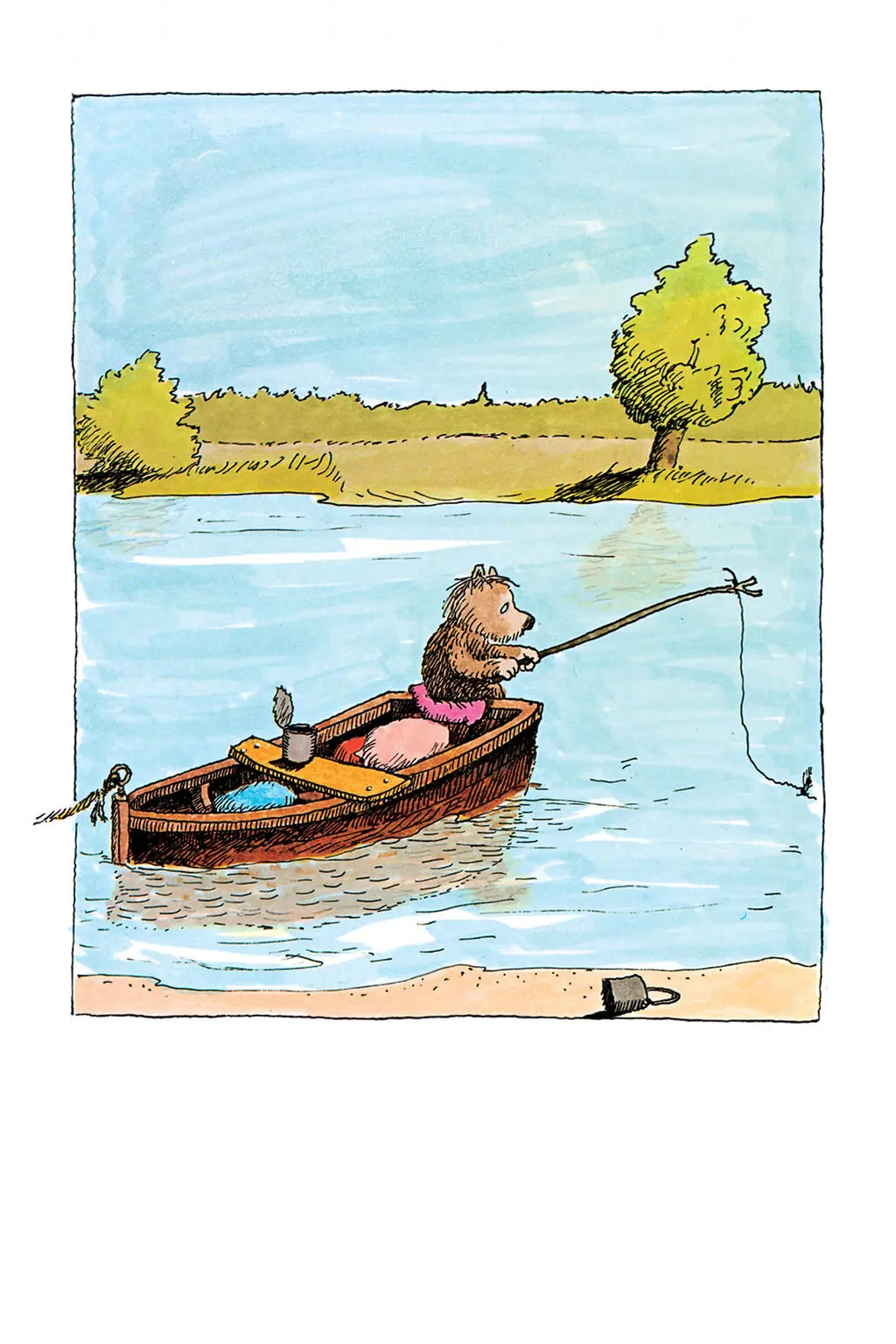 Every day Little Bear took his rod and went fishing and Little Tiger went out - фото 7