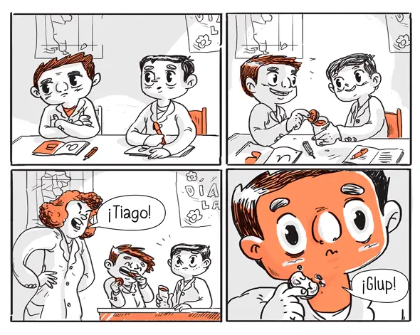 No es el momento para comer Las galletitas se comen en el recreo dijo Tico - фото 5