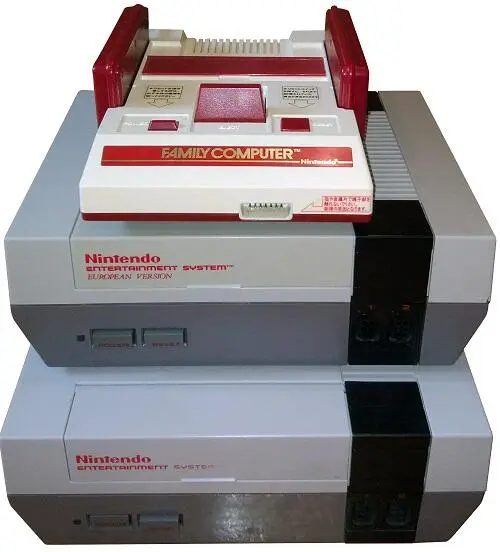 Сверху вниз Famicom европейская NES и американская NES источник - фото 20
