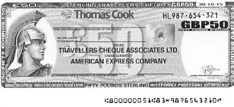 Чек в фунтах стерлингах Рис 8Новые совместные чеки American Express Thomas - фото 14